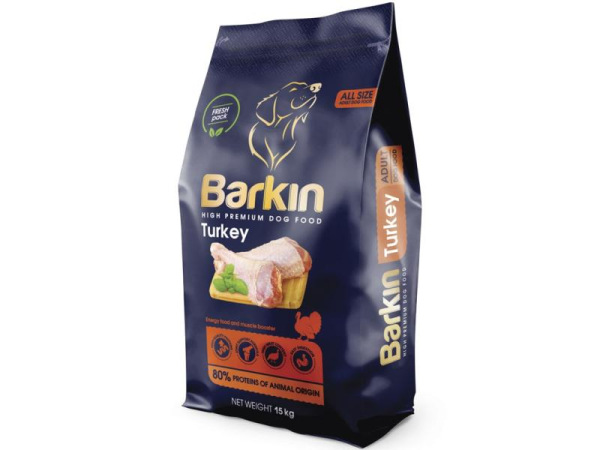 Barkin Energy High Premium Adult Turkey - morčacie 15kg