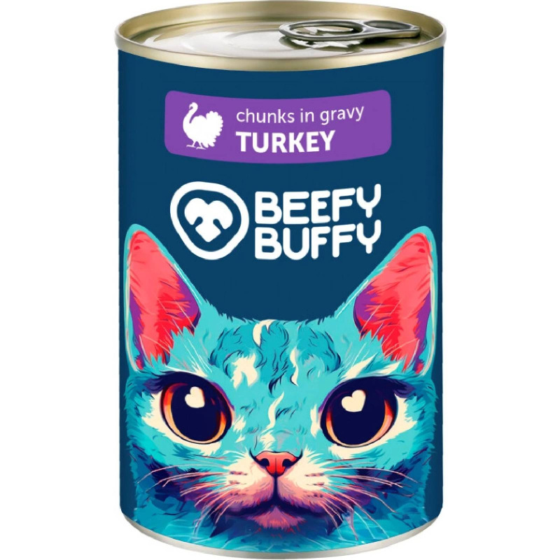 Beefy Buffy Mäsové morčacie kúsočky v omáčke 415 g