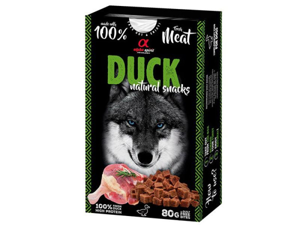 Alpha Spirit Dog Naturals - Sušené mäso 80g