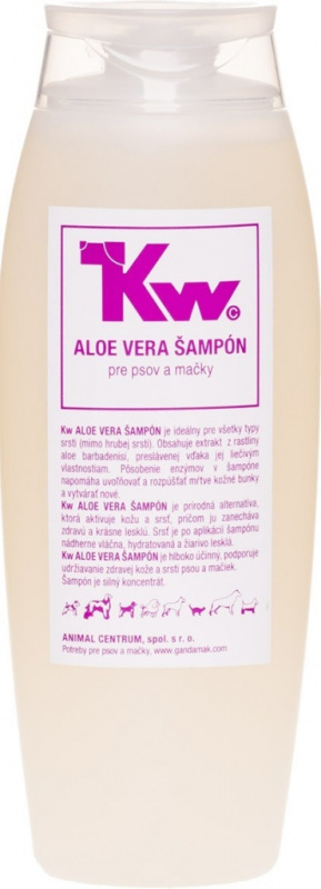 Kw - Aloe vera šampón pre psov a mačky, 250ml