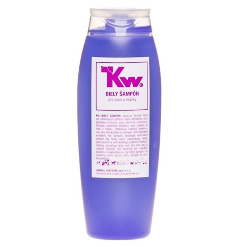 KW Šampón na bielu srsť pre psy a mačky 250ml