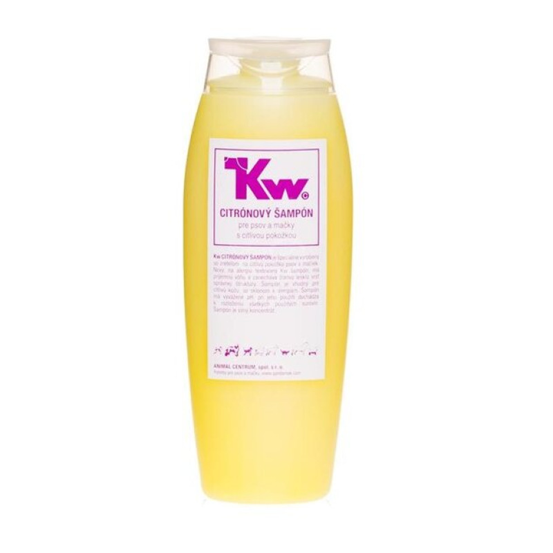 Kw - Citrónový šampón pre psov a mačky, 250 ml